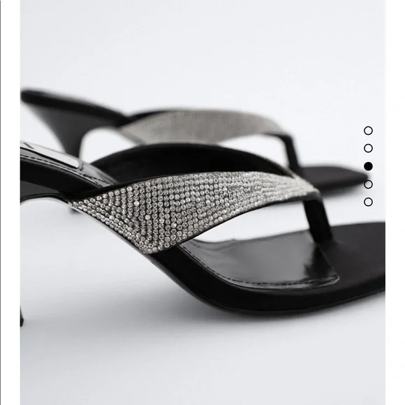 Zara sparkly sandals bloggers favorite - Picture 4 of 10